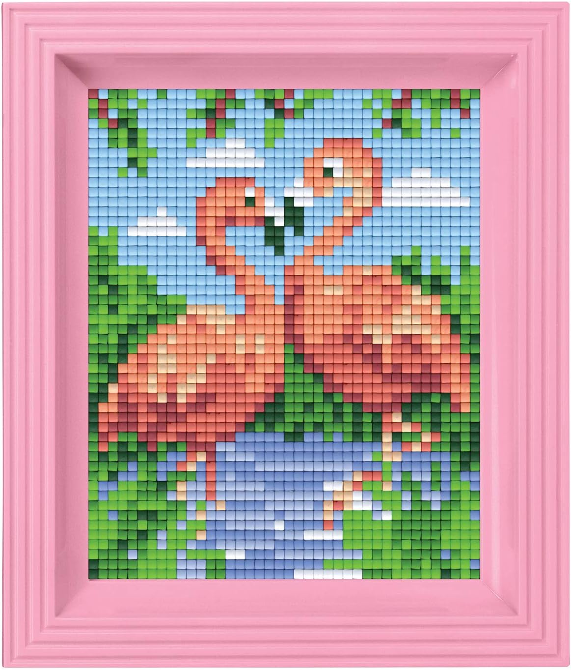 Mosaik Flamingos mit Stecksystem, Flamingos