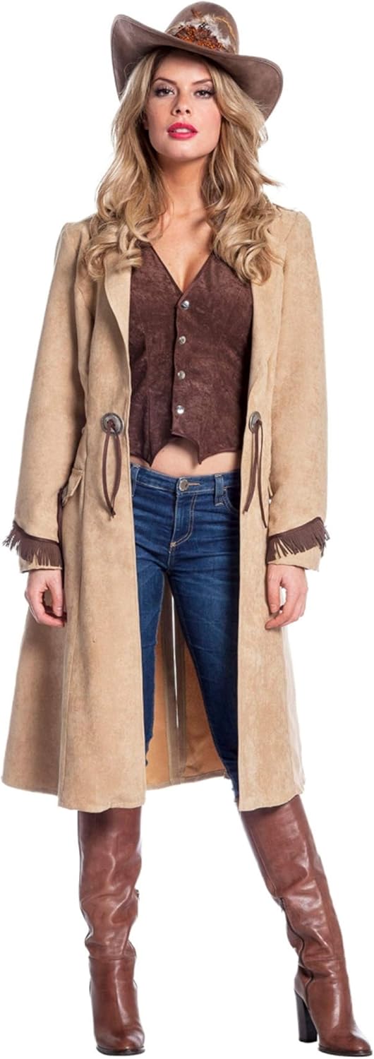 Cowgirl Kostüm für Damen Western-Style, 34