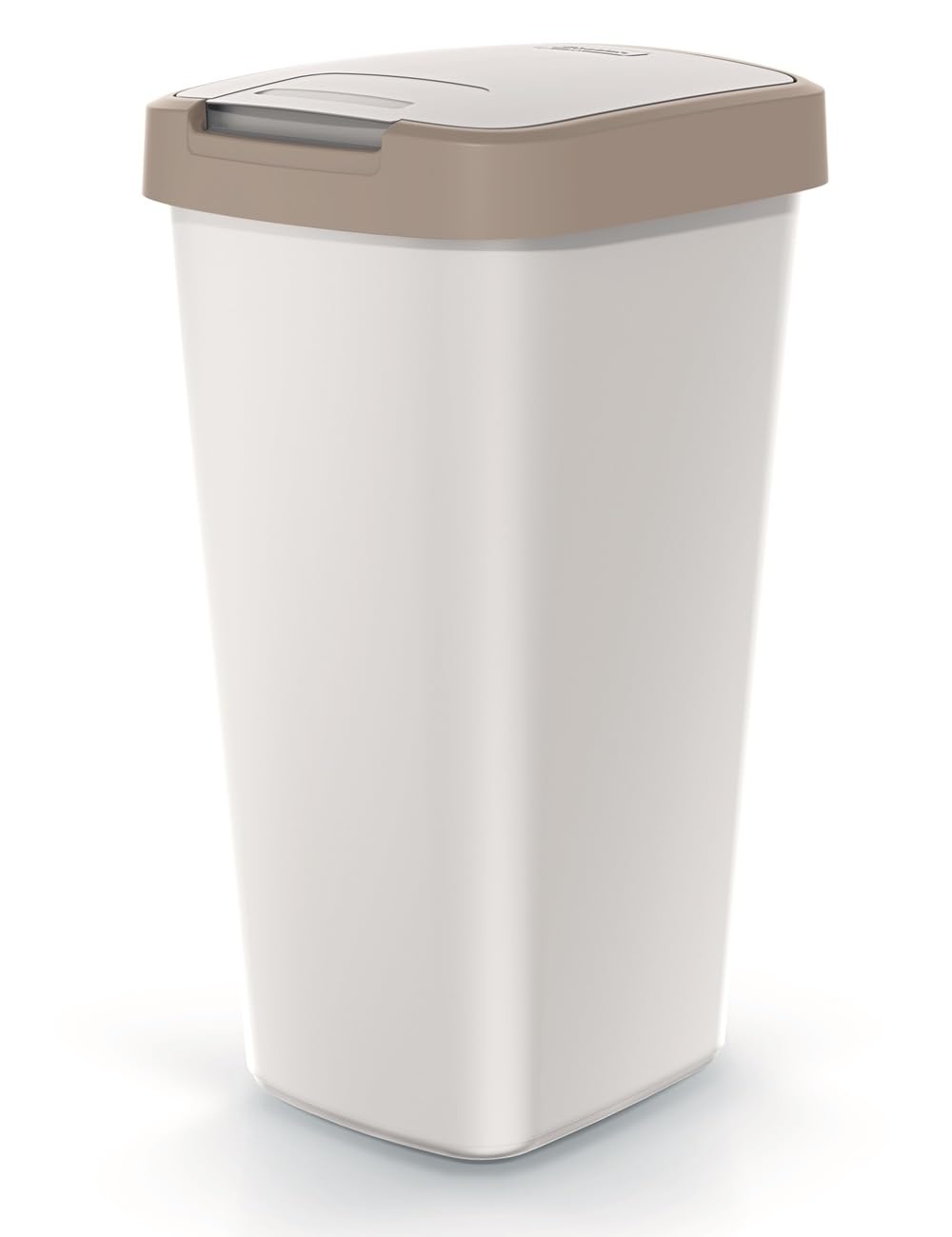 Mülleimer mit Deckel, 25L Braun