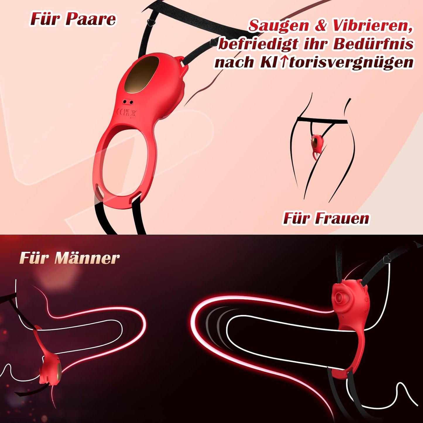 Strap on Vibrator mit App Steuerung