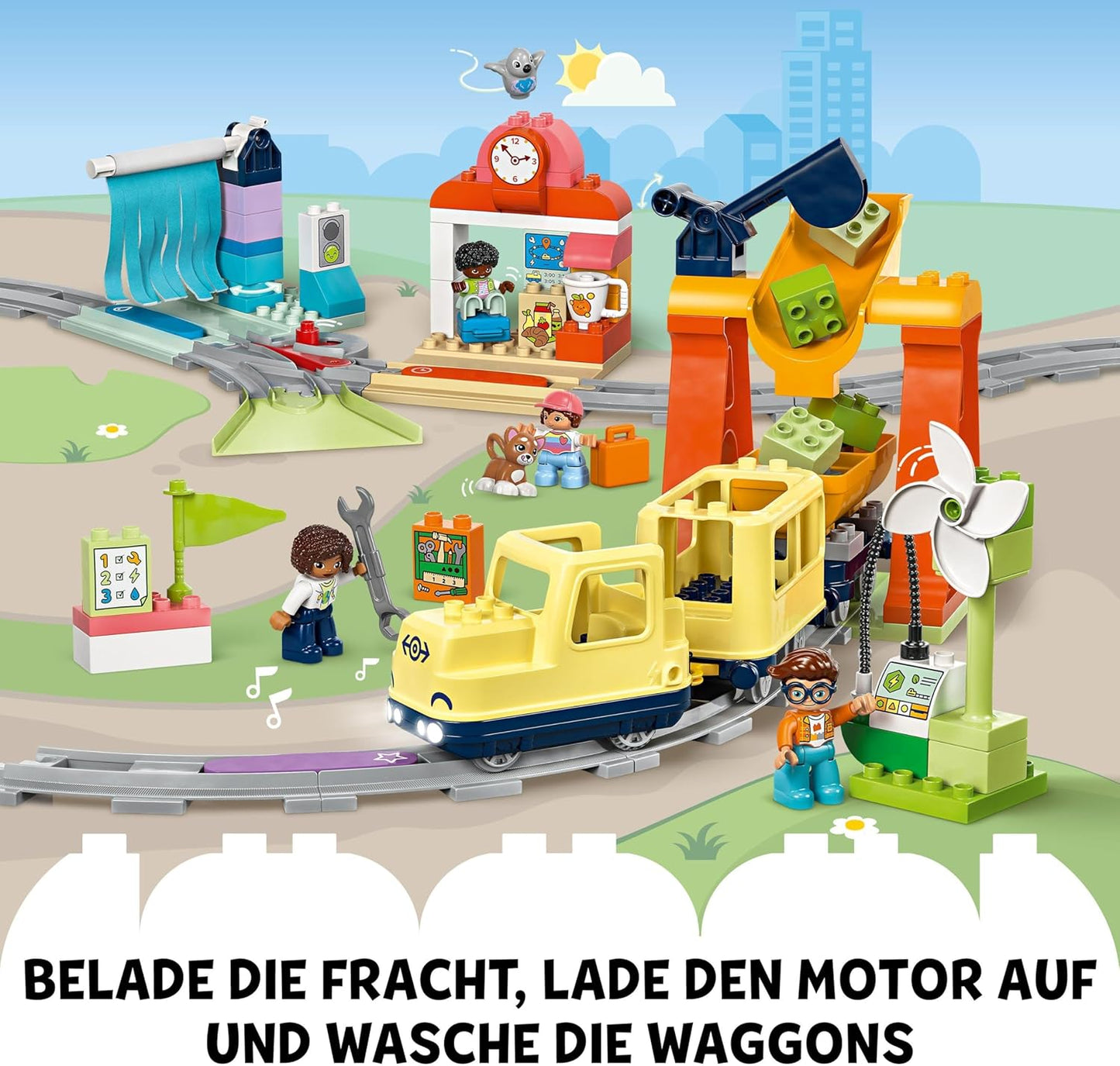 Grosse interaktive Eisenbahn