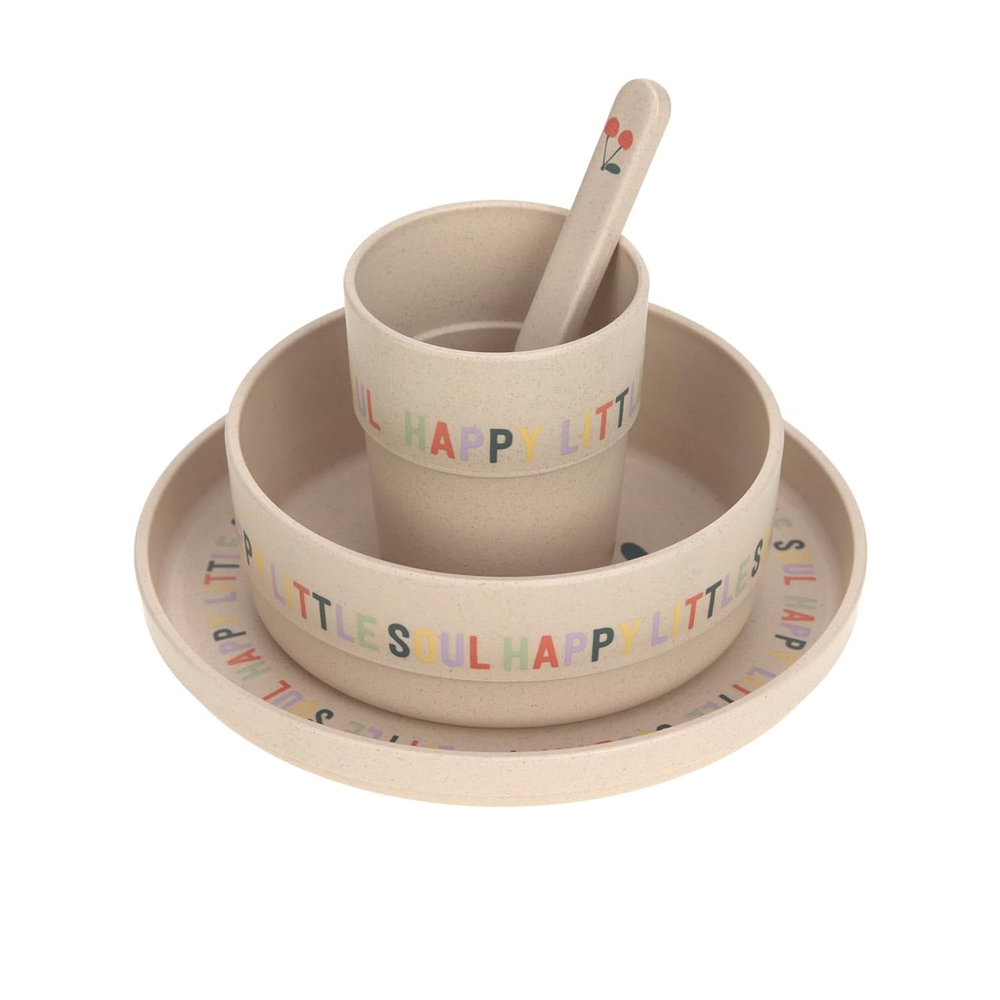 4-teiliges Kindergeschirr-Set Happy Fruits