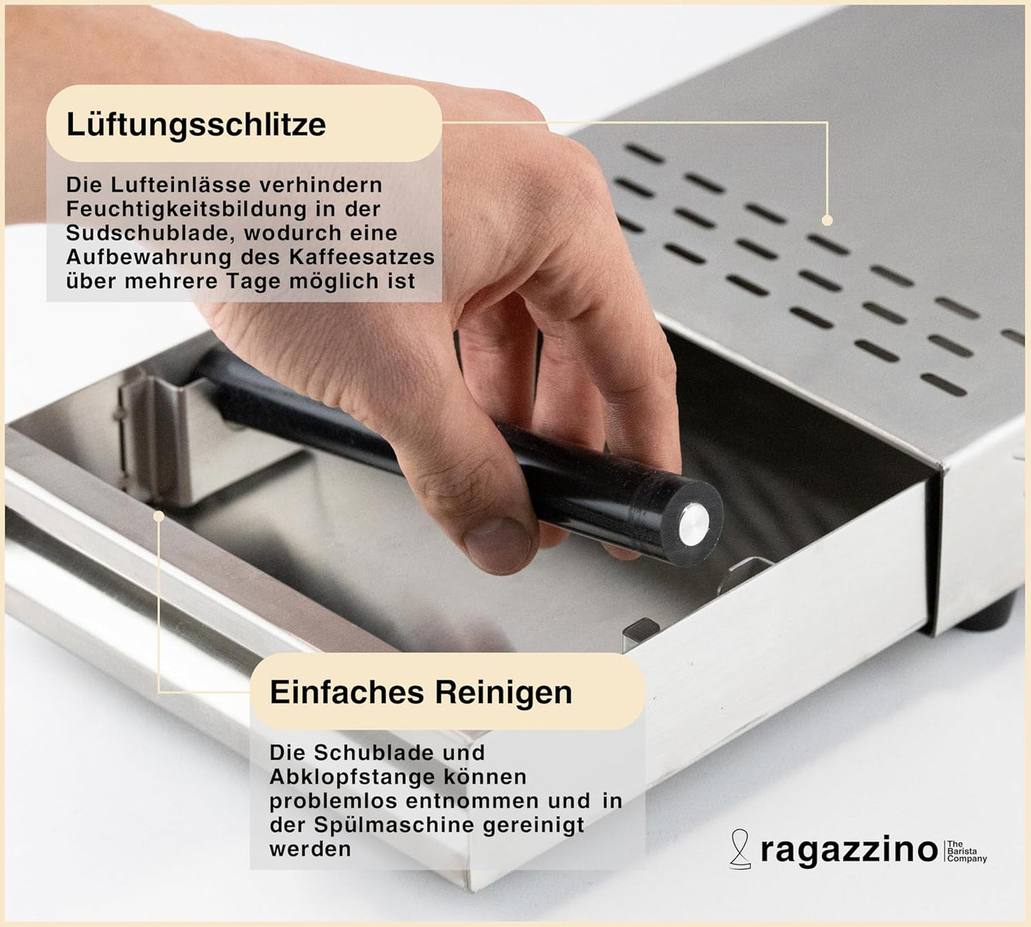Sudschublade für Siebträgermaschinen, M