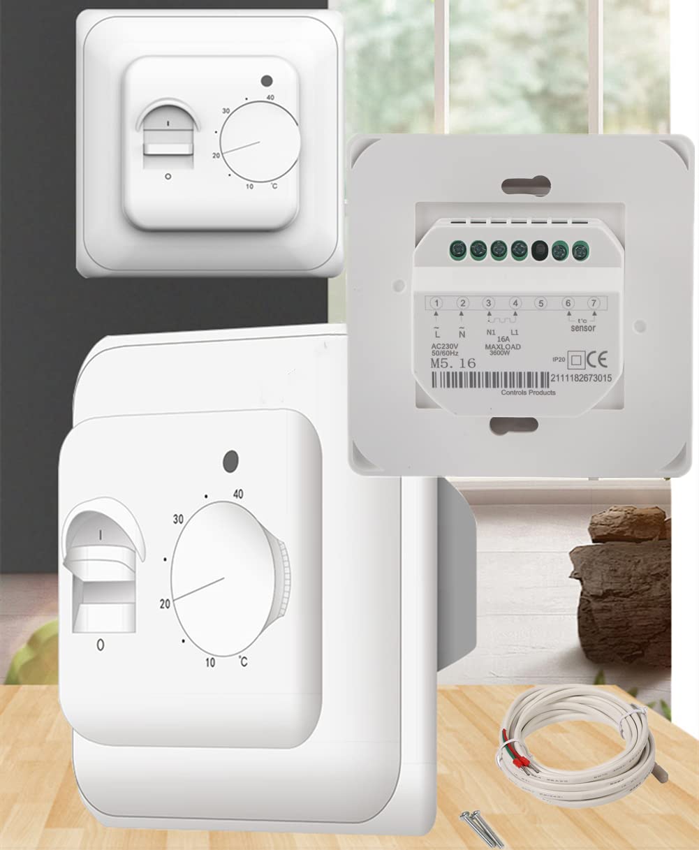 Thermostat mit Sensorkabel für Heizung