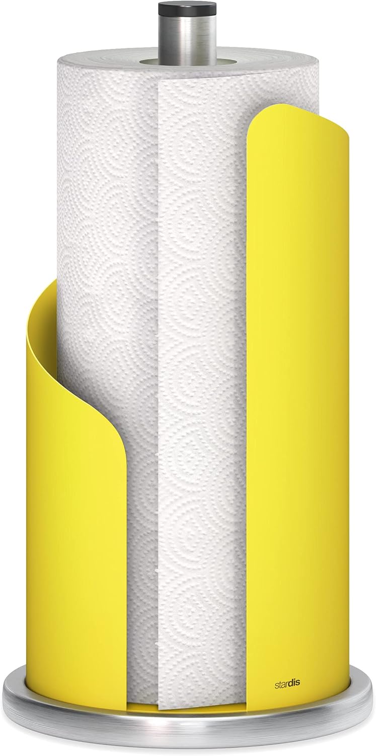 Halter für Küchenrolle, Gelb
