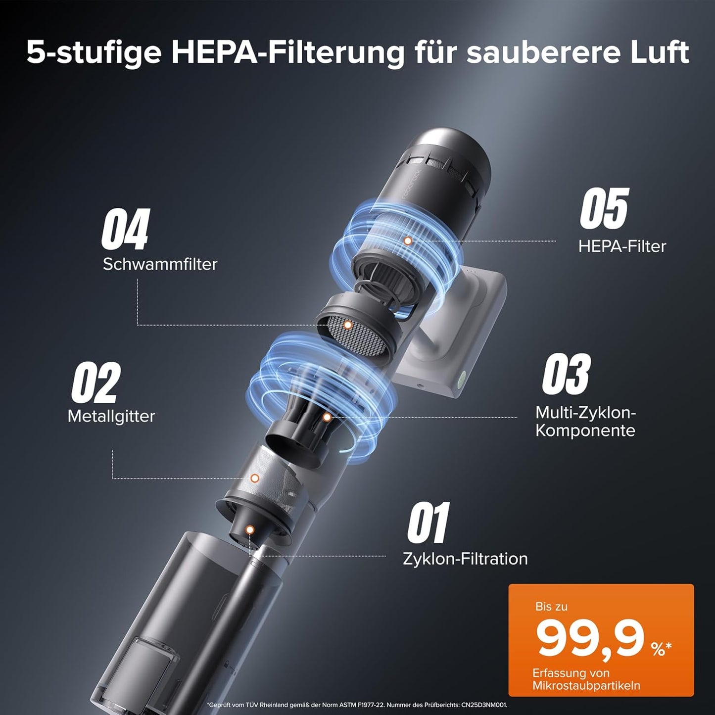 H60 Hub Pro Akkustaubsauger mit Absaugstation, H60 Hub Pro