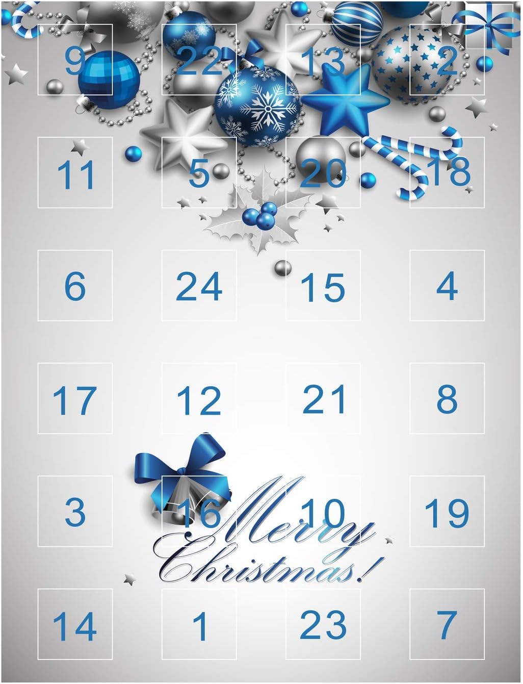 Mode-Schmuck Adventskalender mit Perlenanhängern