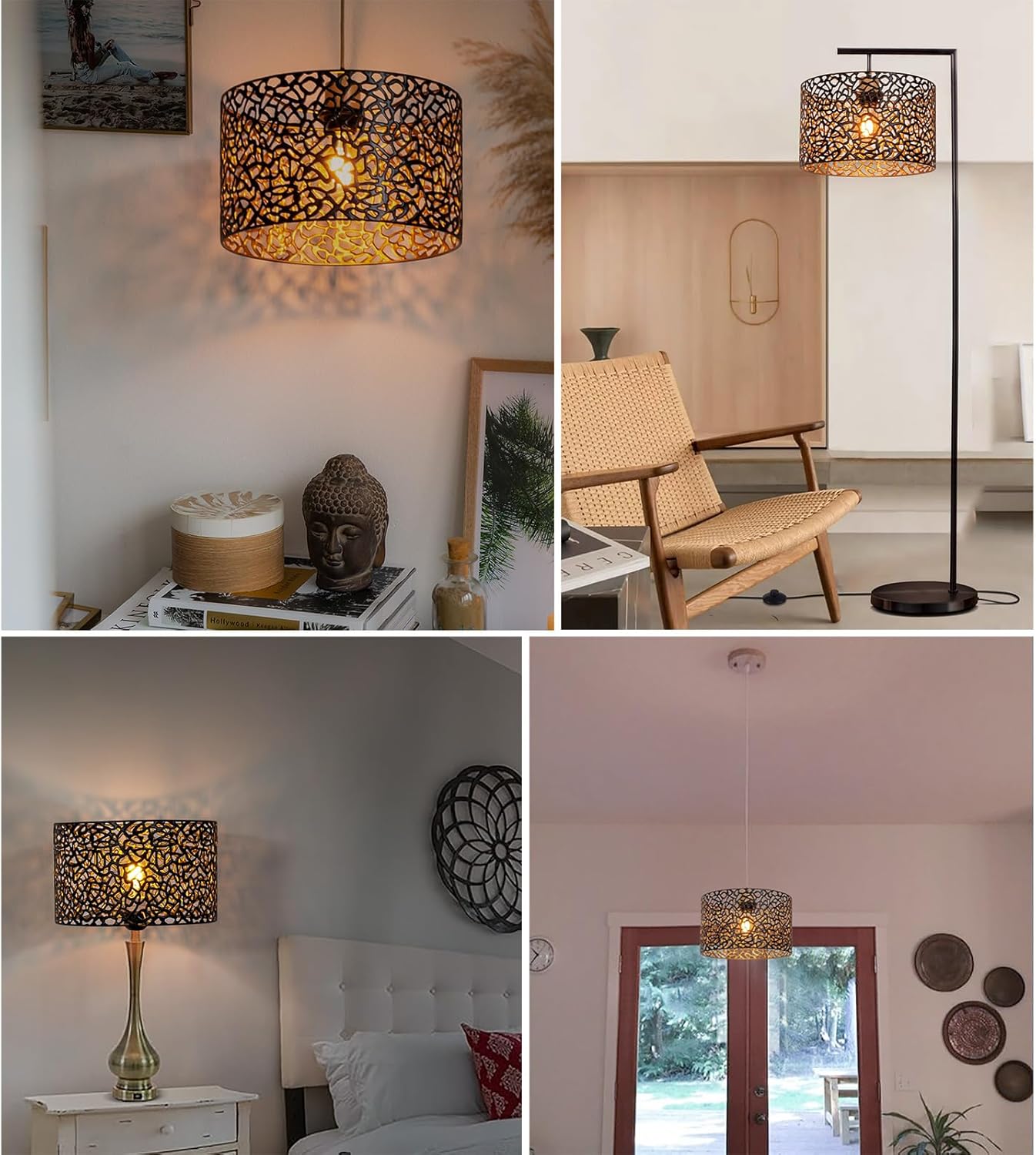 Vintage-Lampenschirm, Rund-7