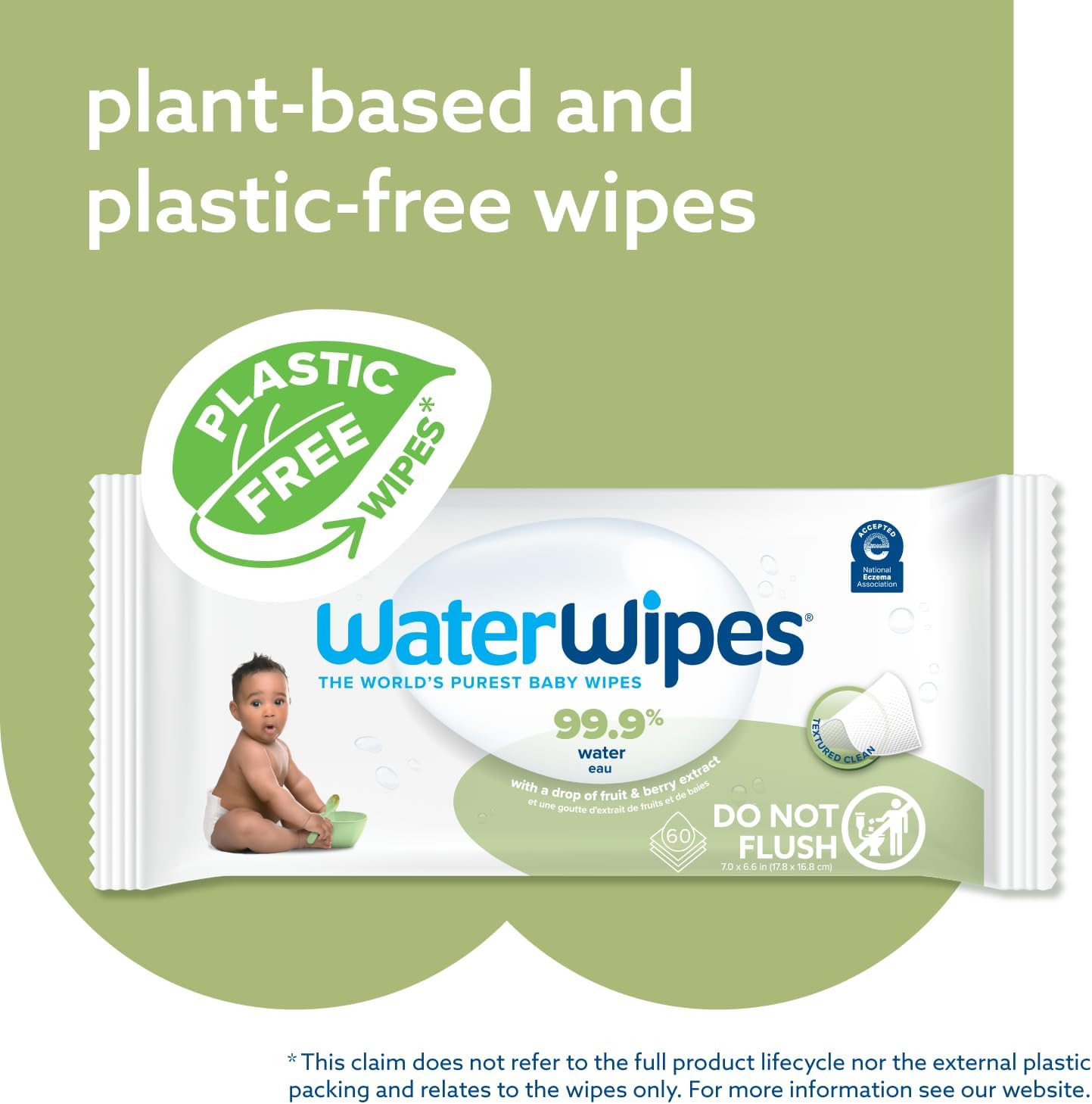 99,9 % wasserbasierte Reinigungstücher für Babys (720 Stück), 720 Stück (12er Pack)