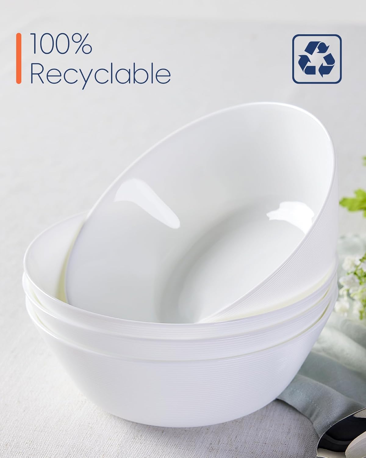 4-teiliges Suppenschalen-Set, Weiss 1120ml