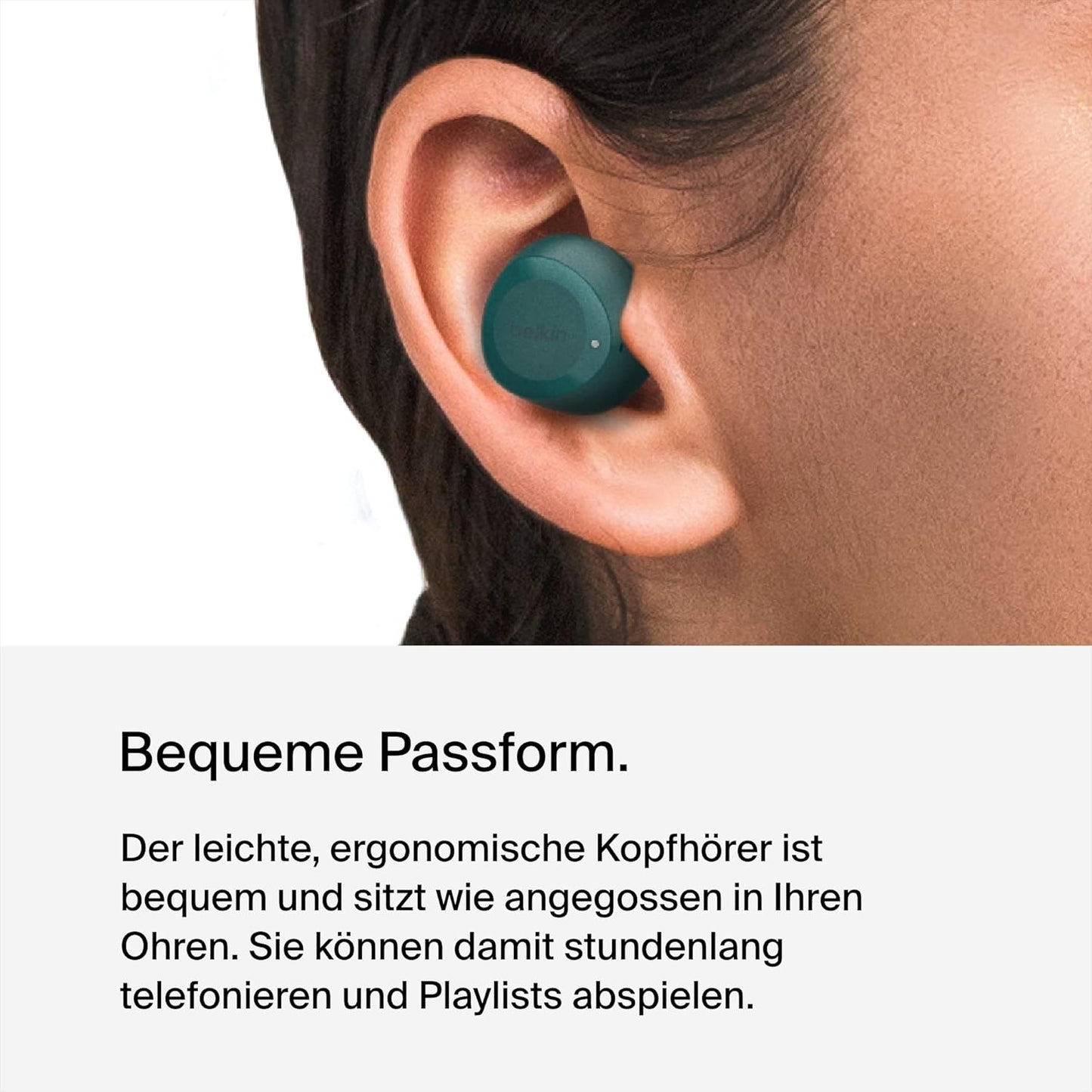 Bolt True Wireless In-Ear-Kopfhörer mit Mikrofon, Blaugrün