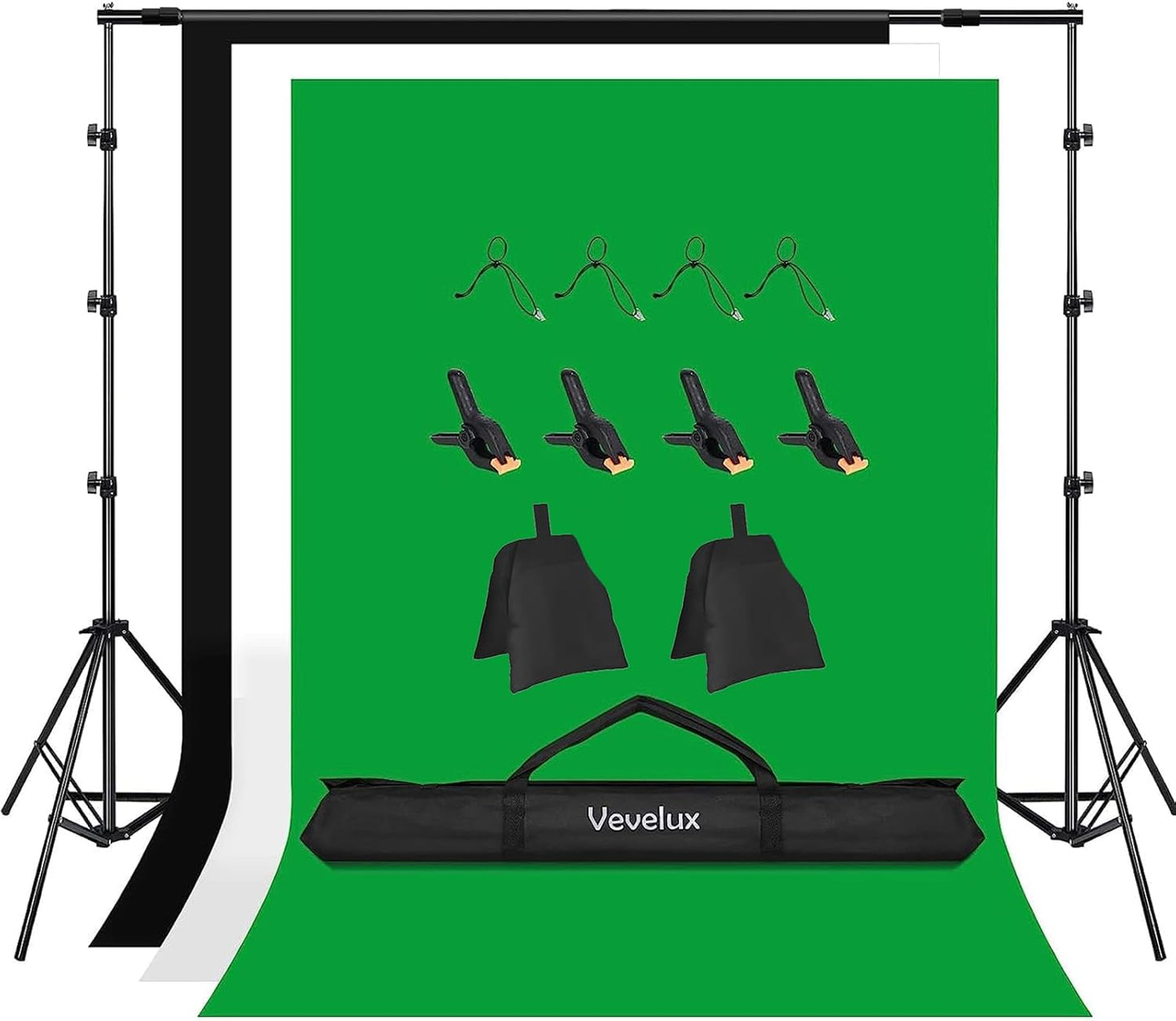 Einstellbares Hintergrundstativ, 2,6x3M mit Boden