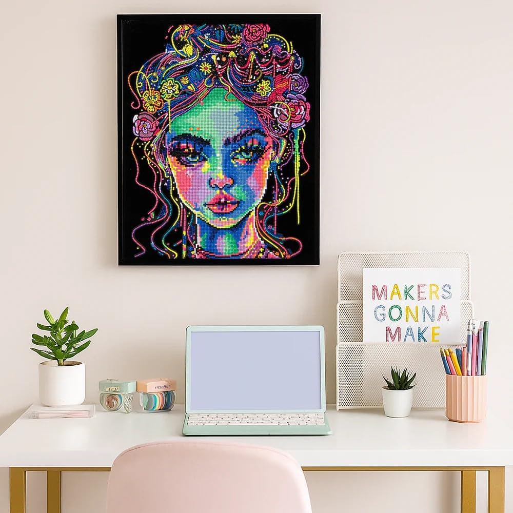 Diamond Painting Set, Neon Schönheit