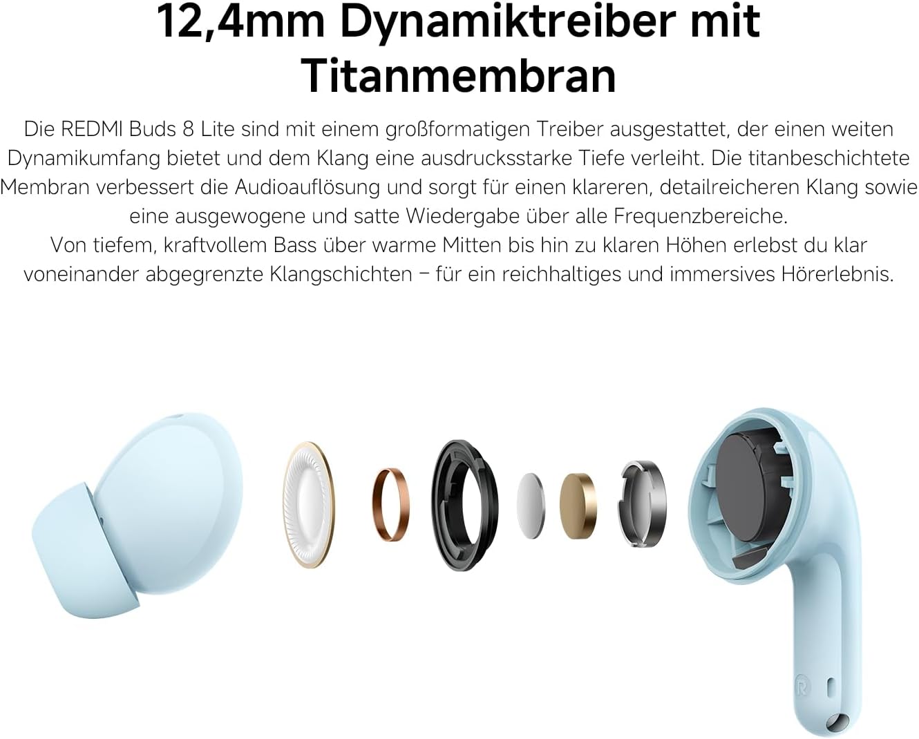 Redmi Buds 8 Lite, weiss REDMI Buds 8 Lite