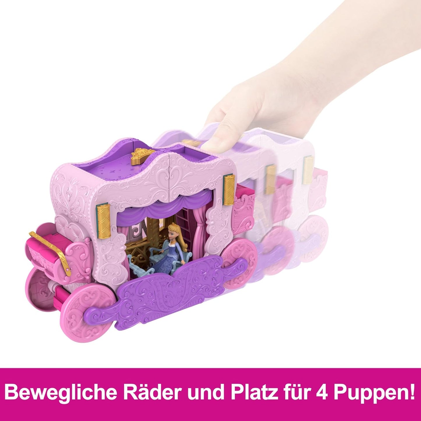 Verwandlungs-Spielset Kutsche zu Schloss mit Aurora, Spielset Kutsche