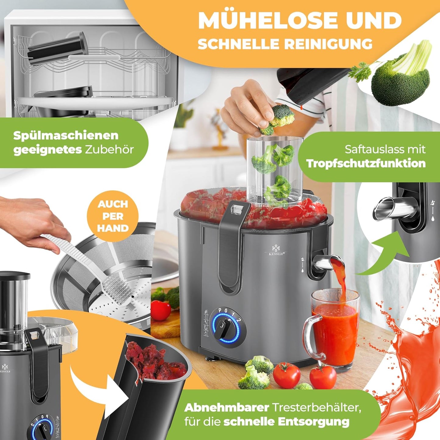 Zentrifugalentsafter, Anthrazit
