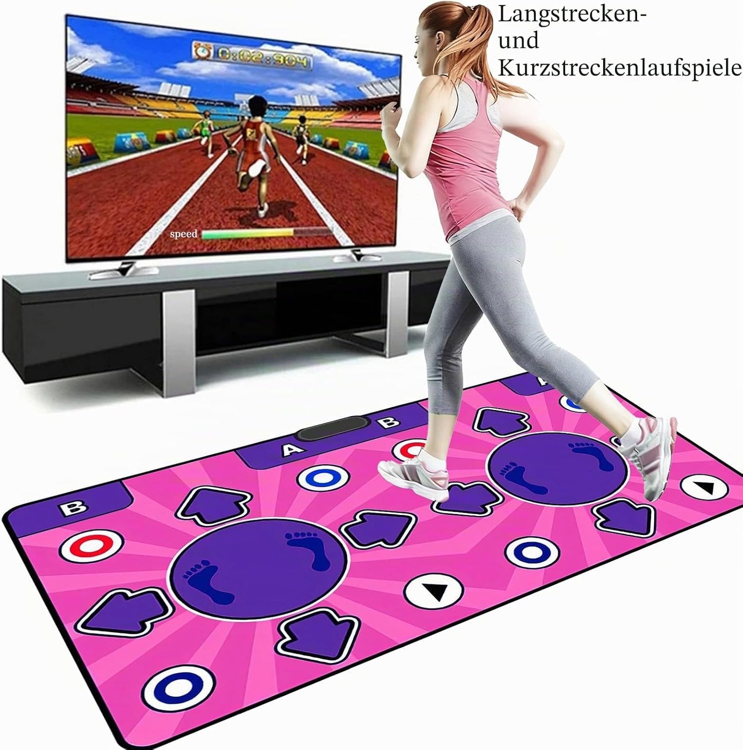 Tanzmatte mit 2 Controllern
