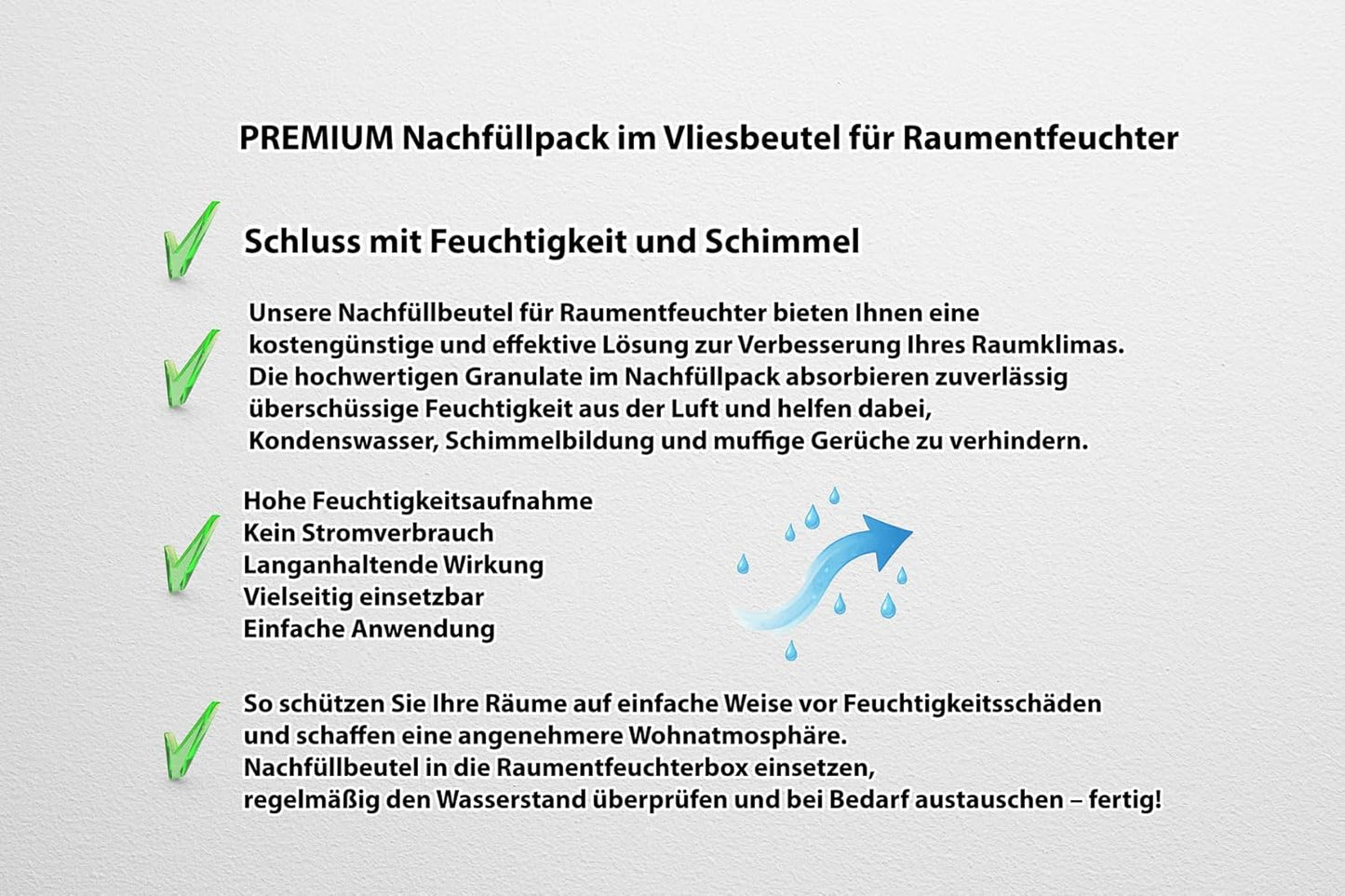 Luftentfeuchter Nachfüllpackung (10 x 1,2 kg)