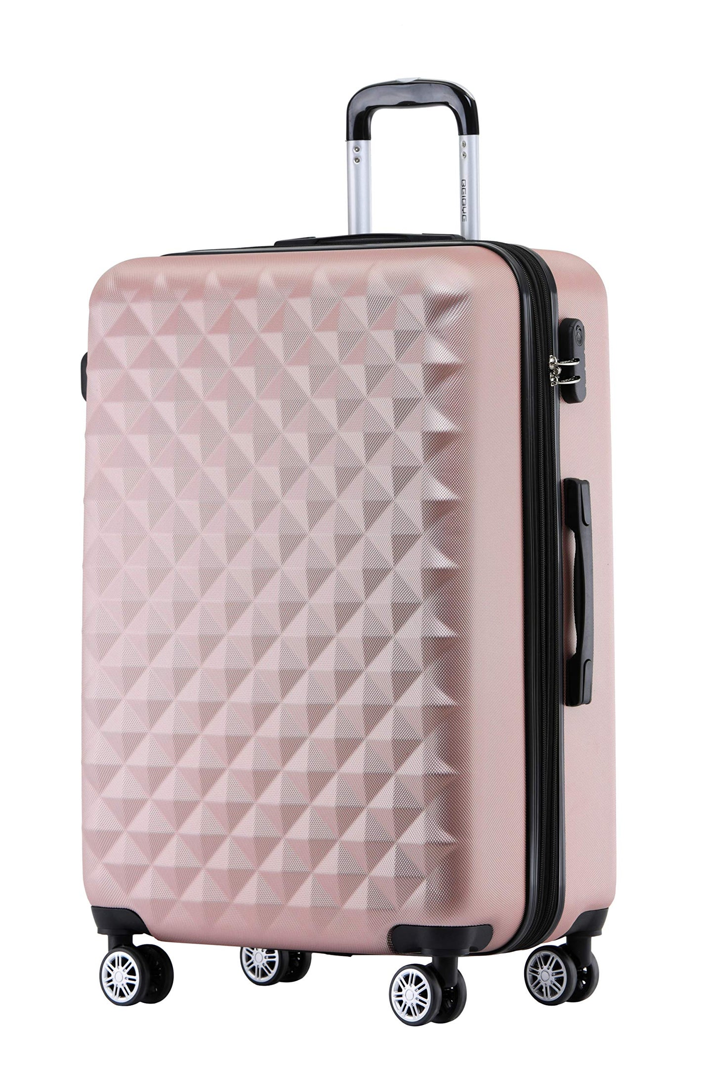 Zwillingsrollen Hartschalen-Trolley 2066, Rosa Gold XL