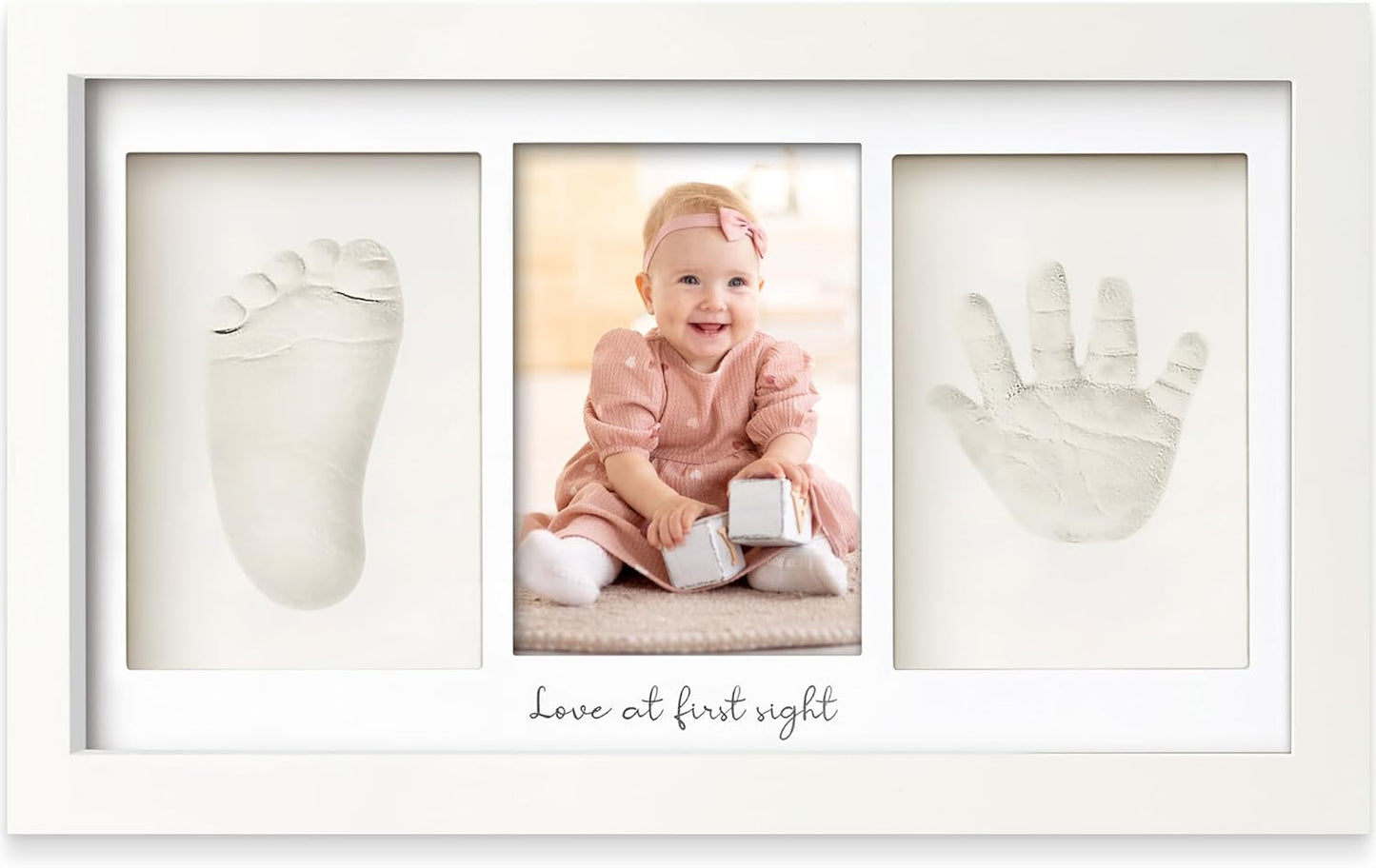 Hand- und Fussabdruck-Set, 33x20cm, Alpine White Duo, 33cm x 20cm