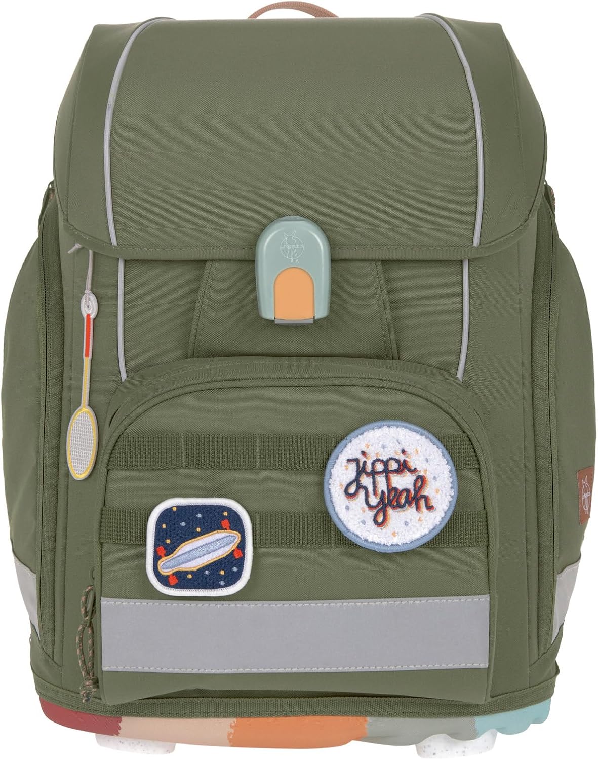 7-teiliges Schulranzen-Set Boxy Unique, Olive