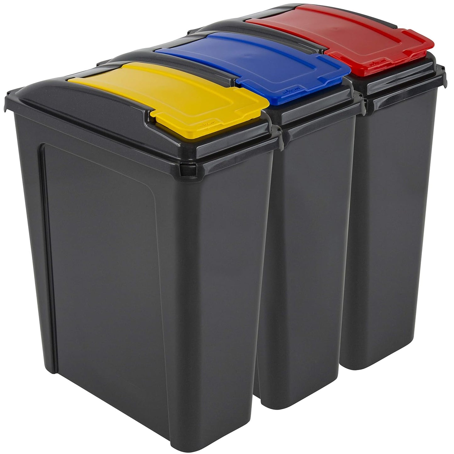Mülltrennsystem, GELB ROT BLAU, 3 x 25 Liter