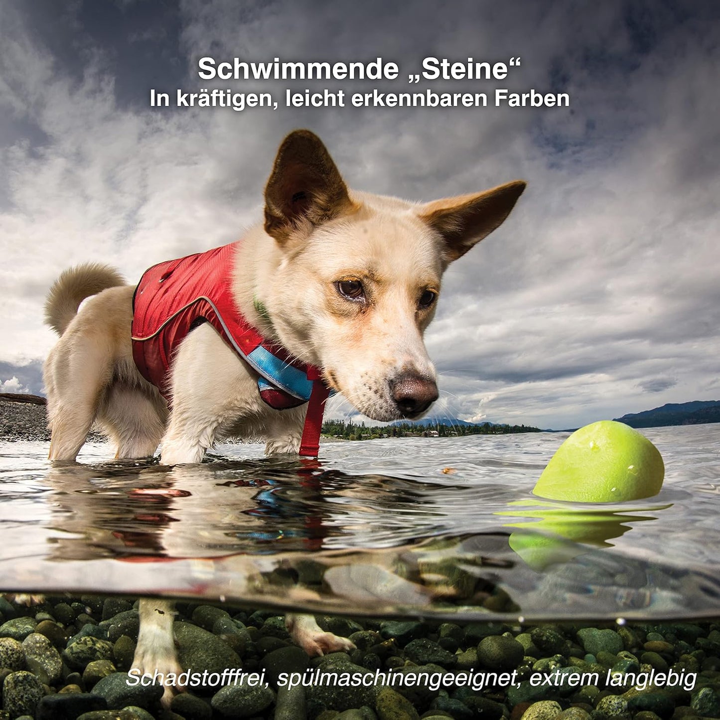 3er-Pack Schwimmende Apportiersteine, 3 Stück