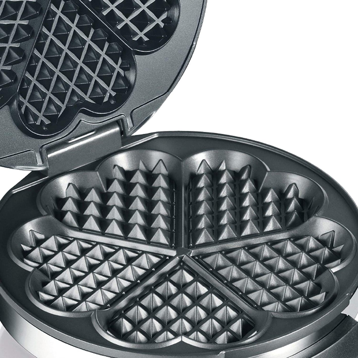 Waffelautomat WA 80, Waffeleisen, Edelstahl Matt Single