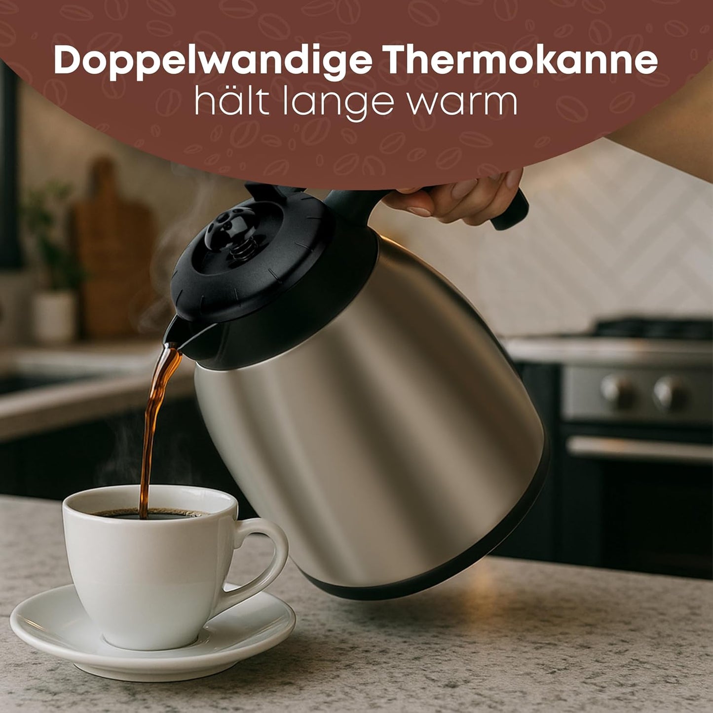 Kaffeemaschine mit Thermokannen