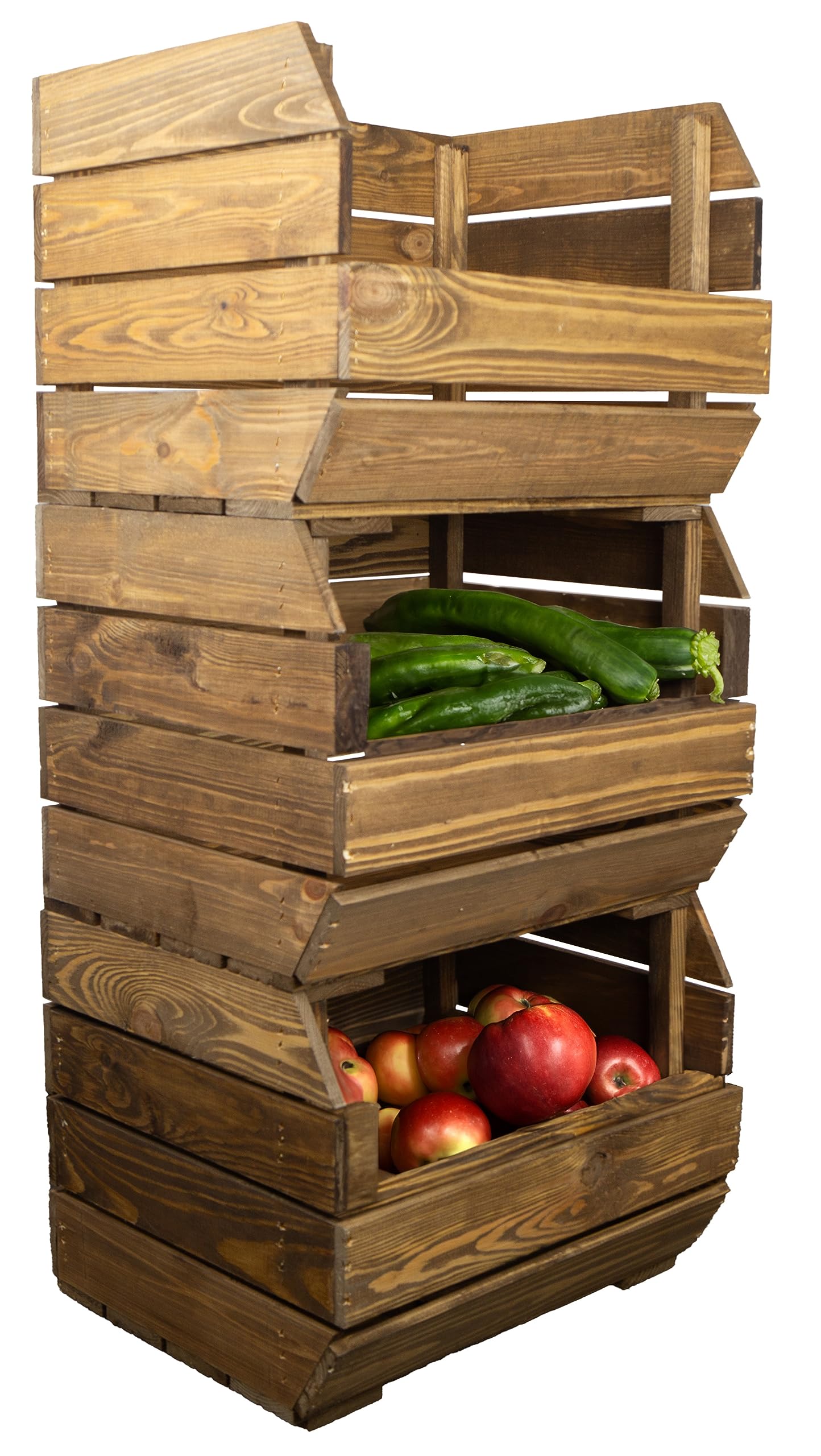 Kartoffelsteige 3er-Set, 3er Set palisander