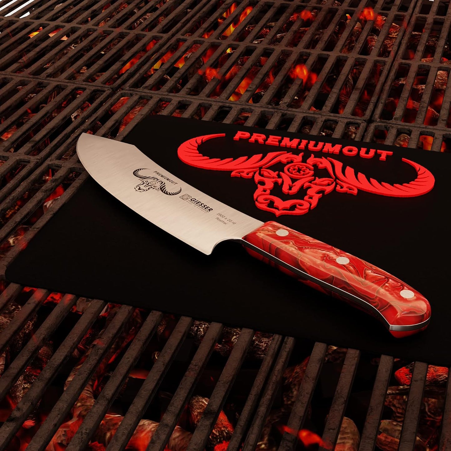 Red Diamond Kochmesser, 20 cm Kochmesser, Red Diamond