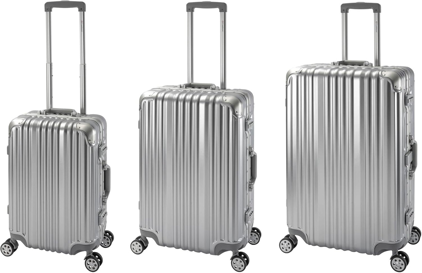 3-teiliges Koffer-Set, Silber Koffer-Set (S+M+L)