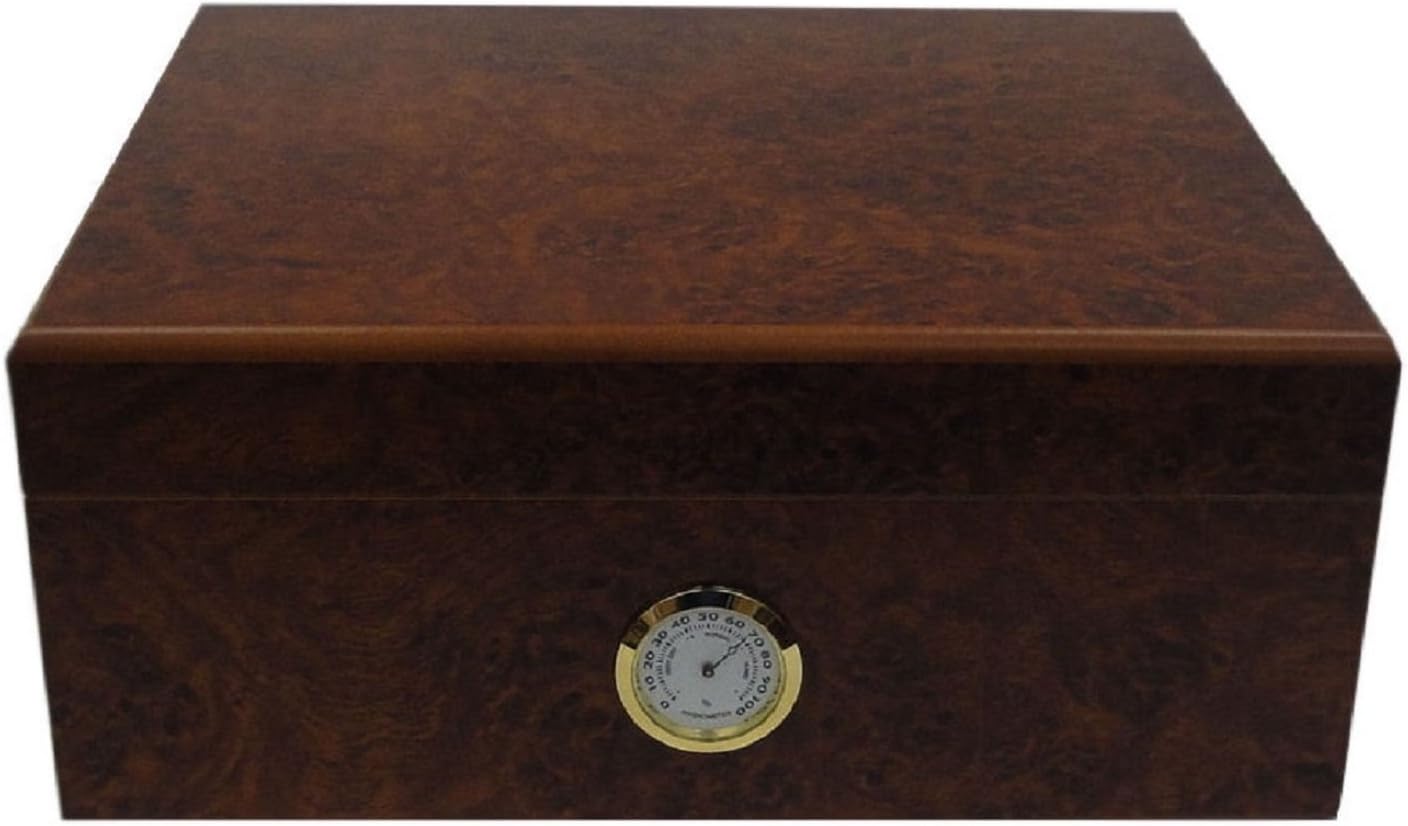 Humidor mit Messinghygrometer