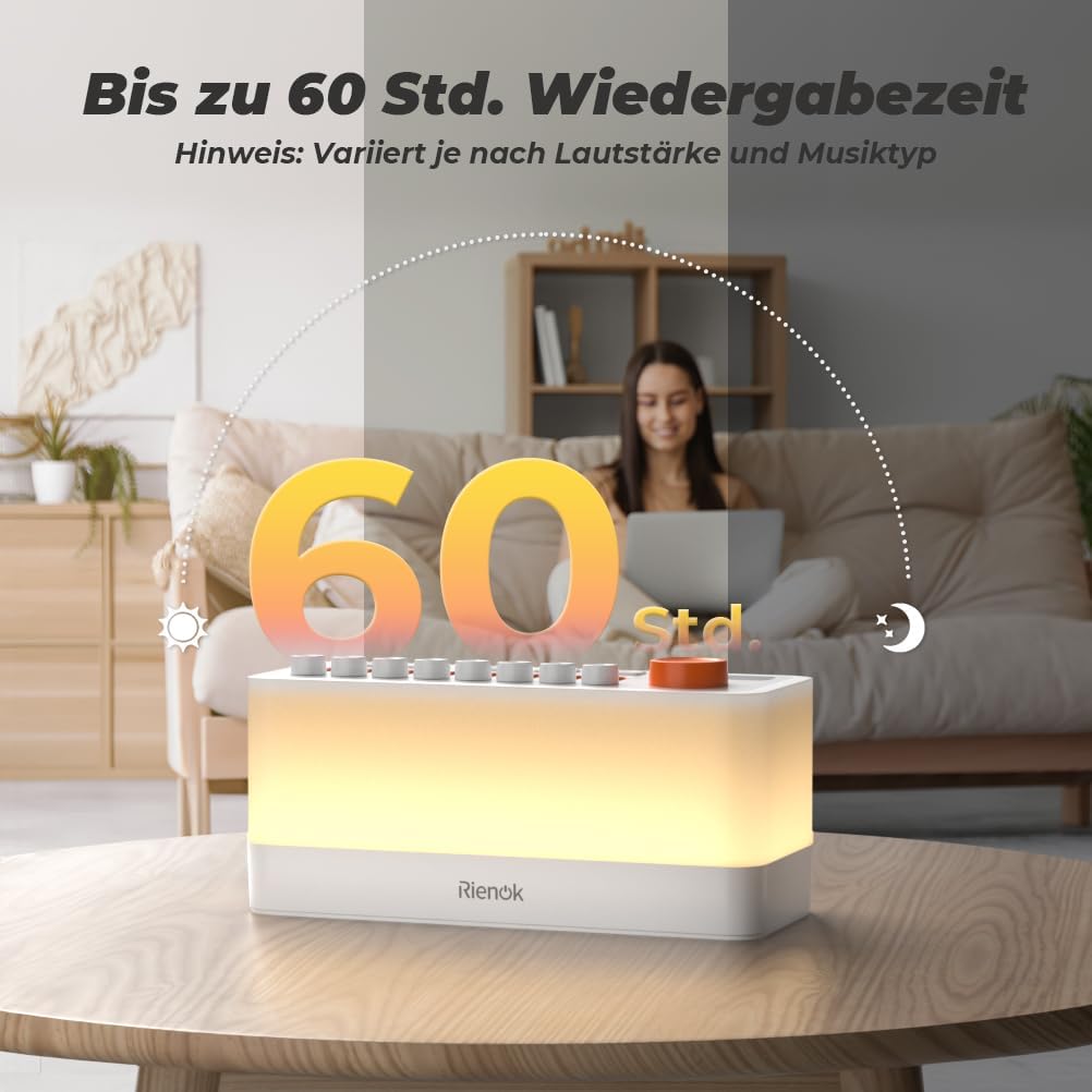 Bluetooth Lautsprecher S10 mit RGB-Licht & Naturgeräuschen