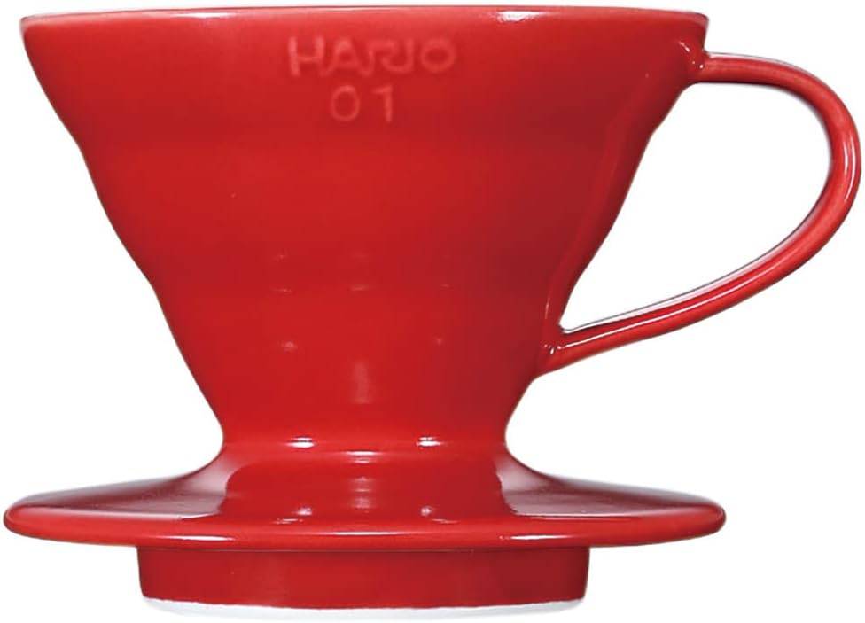 V60-01 Kaffeetropfer Keramik für 1-2 Tassen, Rot/Ausflug, Einfarbig (Getaway Solids) 01 Keramik