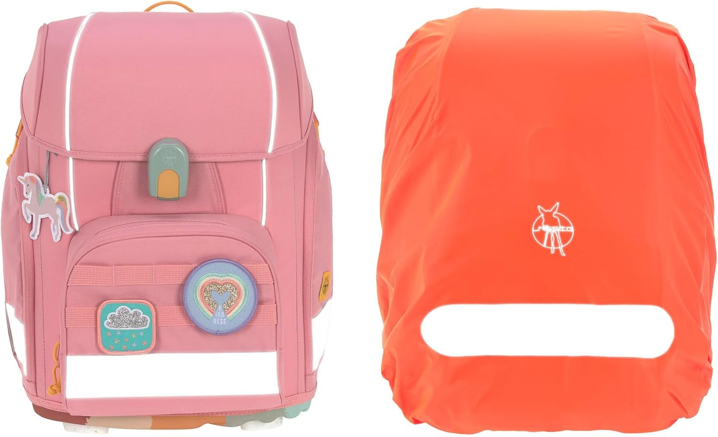 Schulranzen-Set (7-teilig) Boxy Unique, Rosa