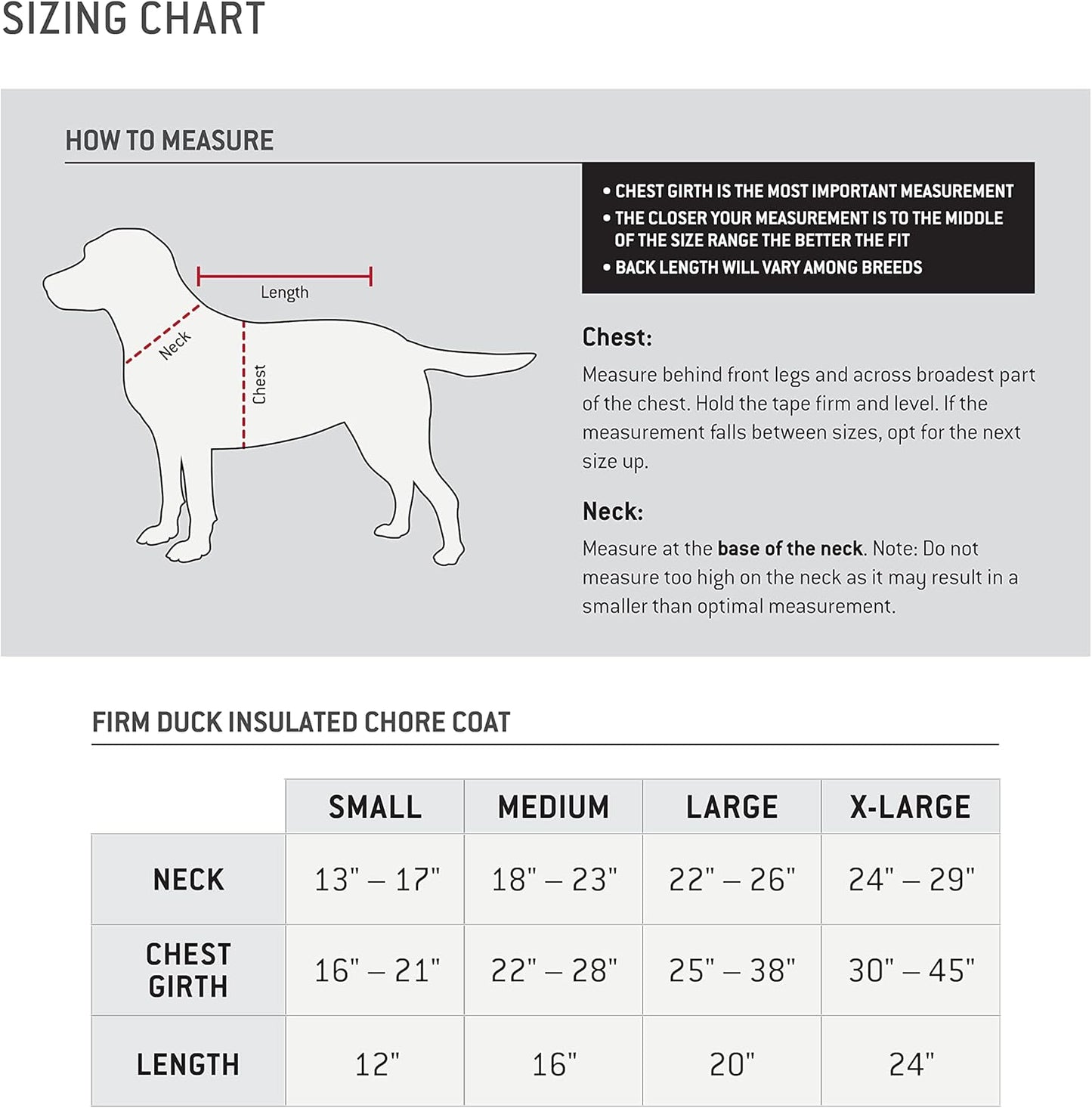 Firm Duck Insulated Hundemantel, S Schwarz