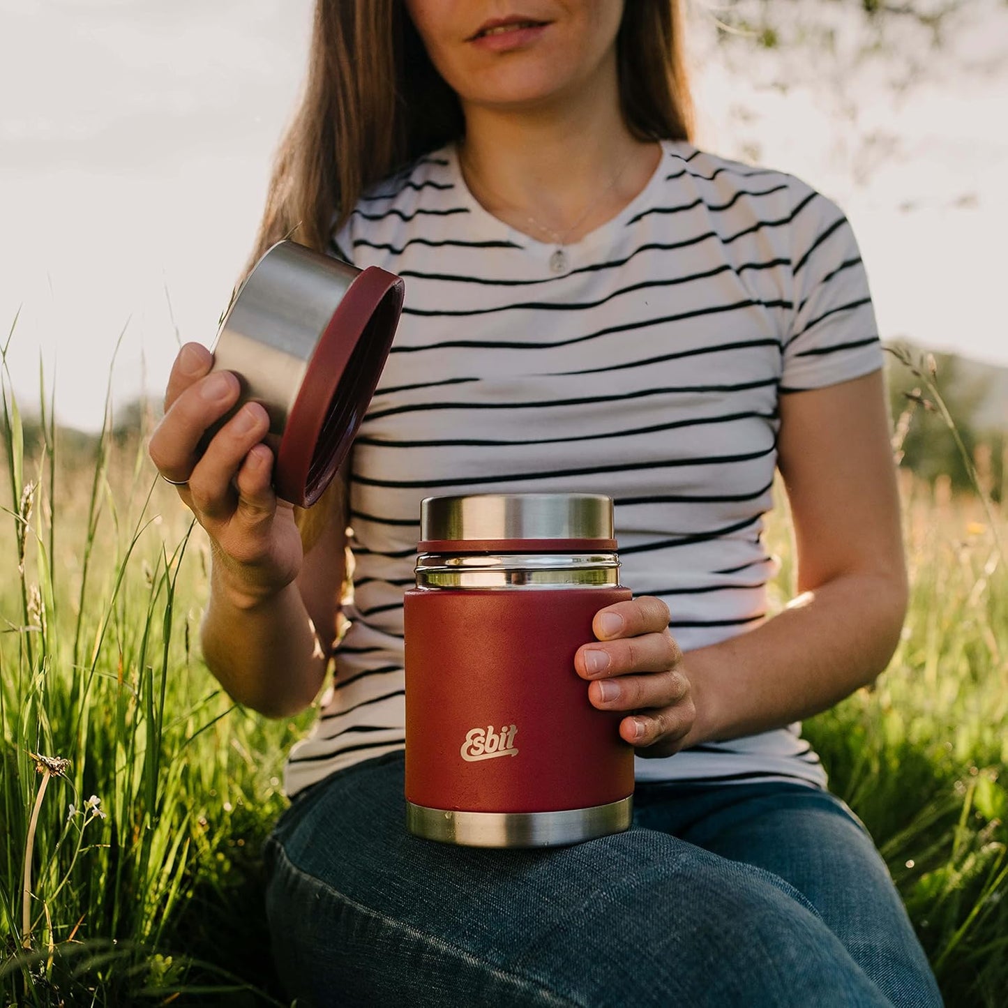 Thermobehälter Sculptor, Burgundy 500 ml Ohne Manschette