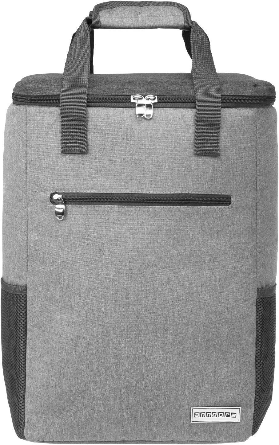 Kühlrucksack, 28 Liter - hellgrau meliert