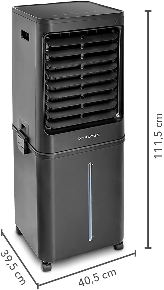 4-in-1 mobiler Luftkühler PAE 80 mit Timer & Nachtmodus, 60 l Schwarz