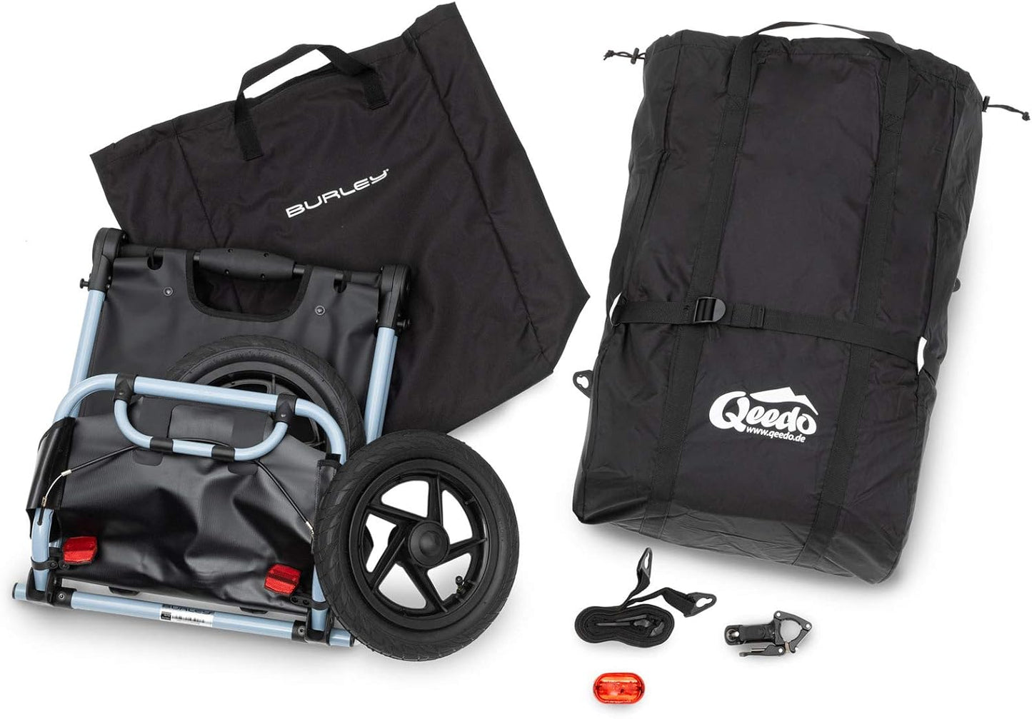 Velo-Lastenanhänger Travoy Set mit Einkaufstasche