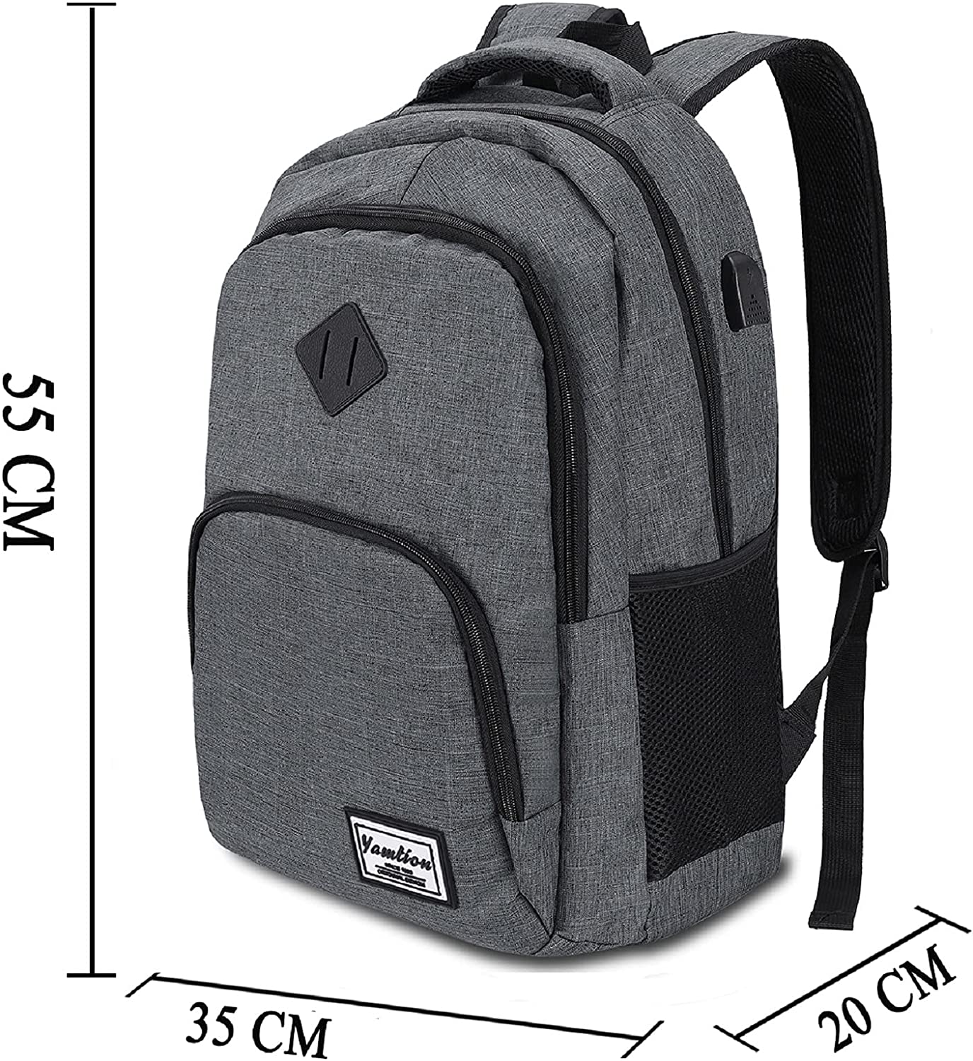 Laptoprucksack, Laptoprucksack, 17.3 zoll, B6-dunkelgrau