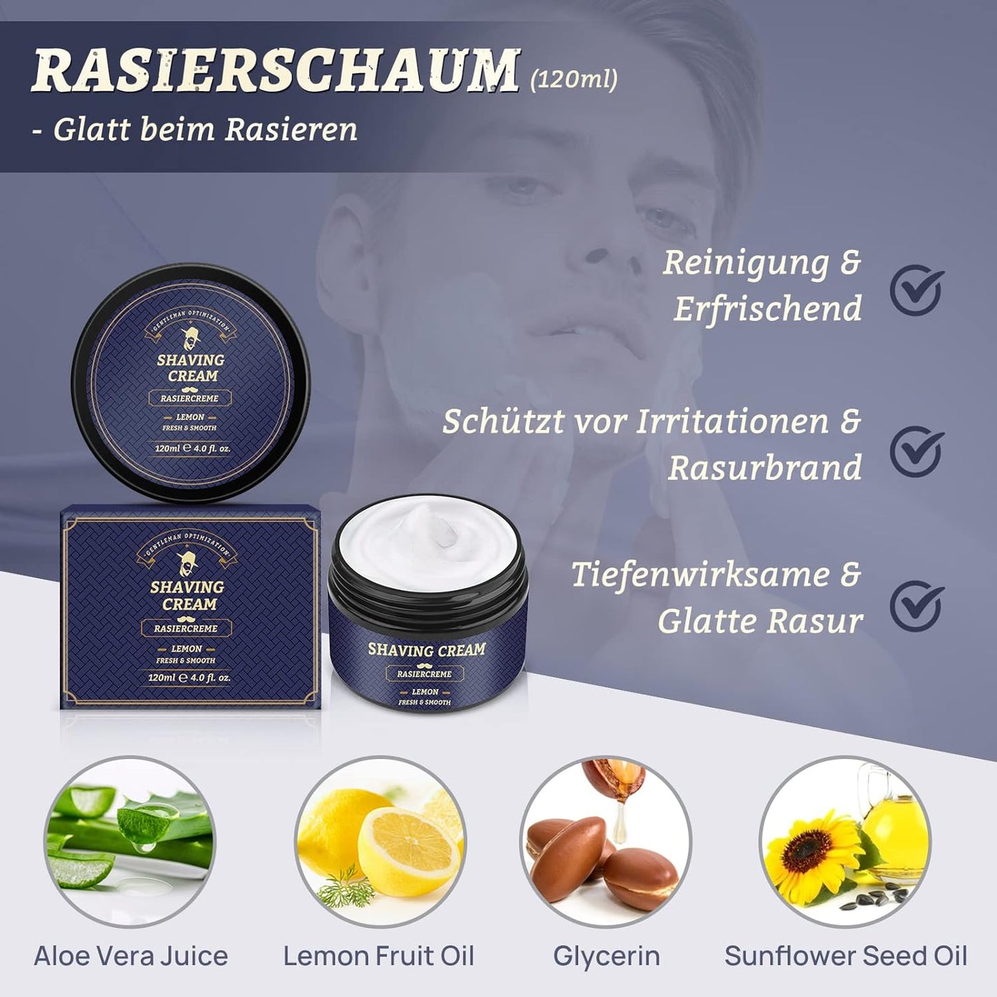Bartpflege Set, Bartpflege Set mit Rasierset