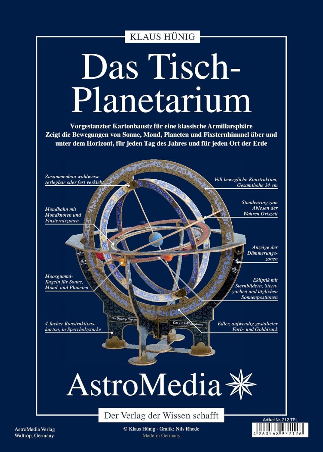 Tischplanetarium Armillarsphäre Bausatz