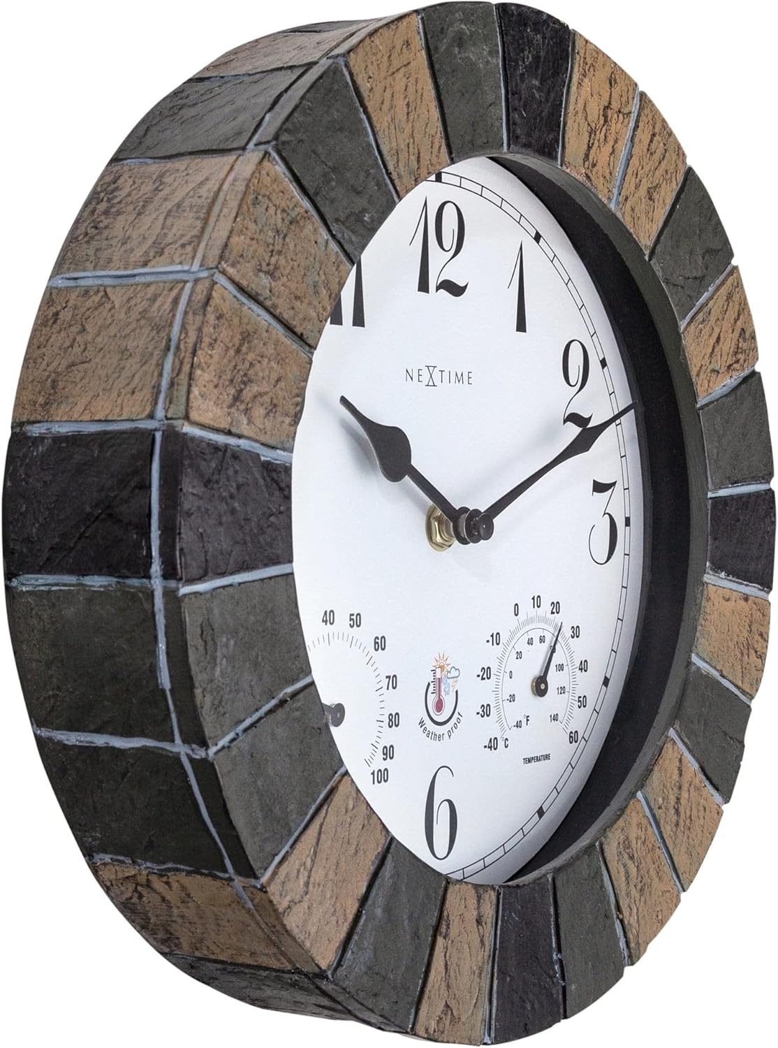 4311 Wanduhr Aster mit Wetterstation