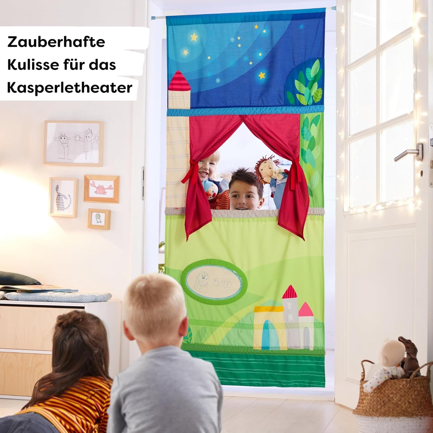 Türtheater mit Teleskopstange