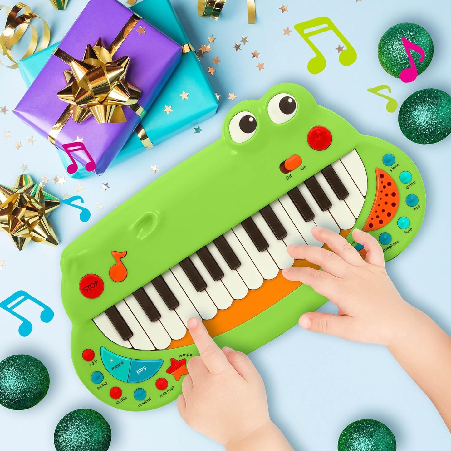 Krokodil Keyboard mit Instrumenten-Sounds, Keyboard