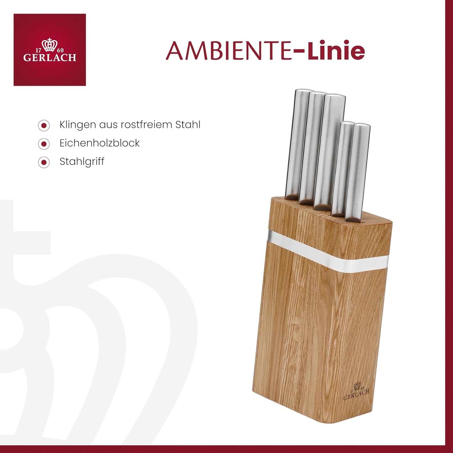 Messerblock-Set mit 5 Messer