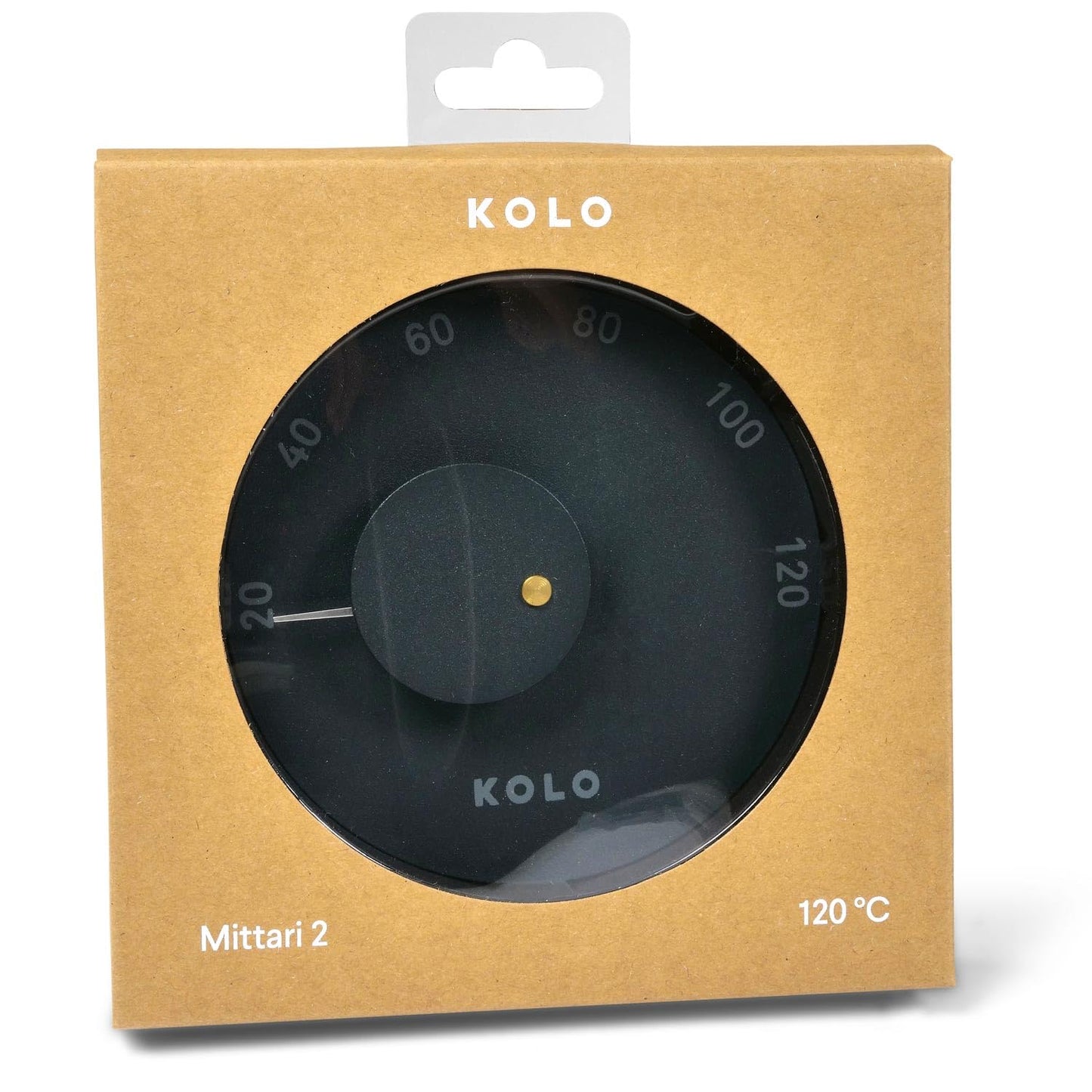 Kolo Sauna Thermometer Mittari 2, Schwarz