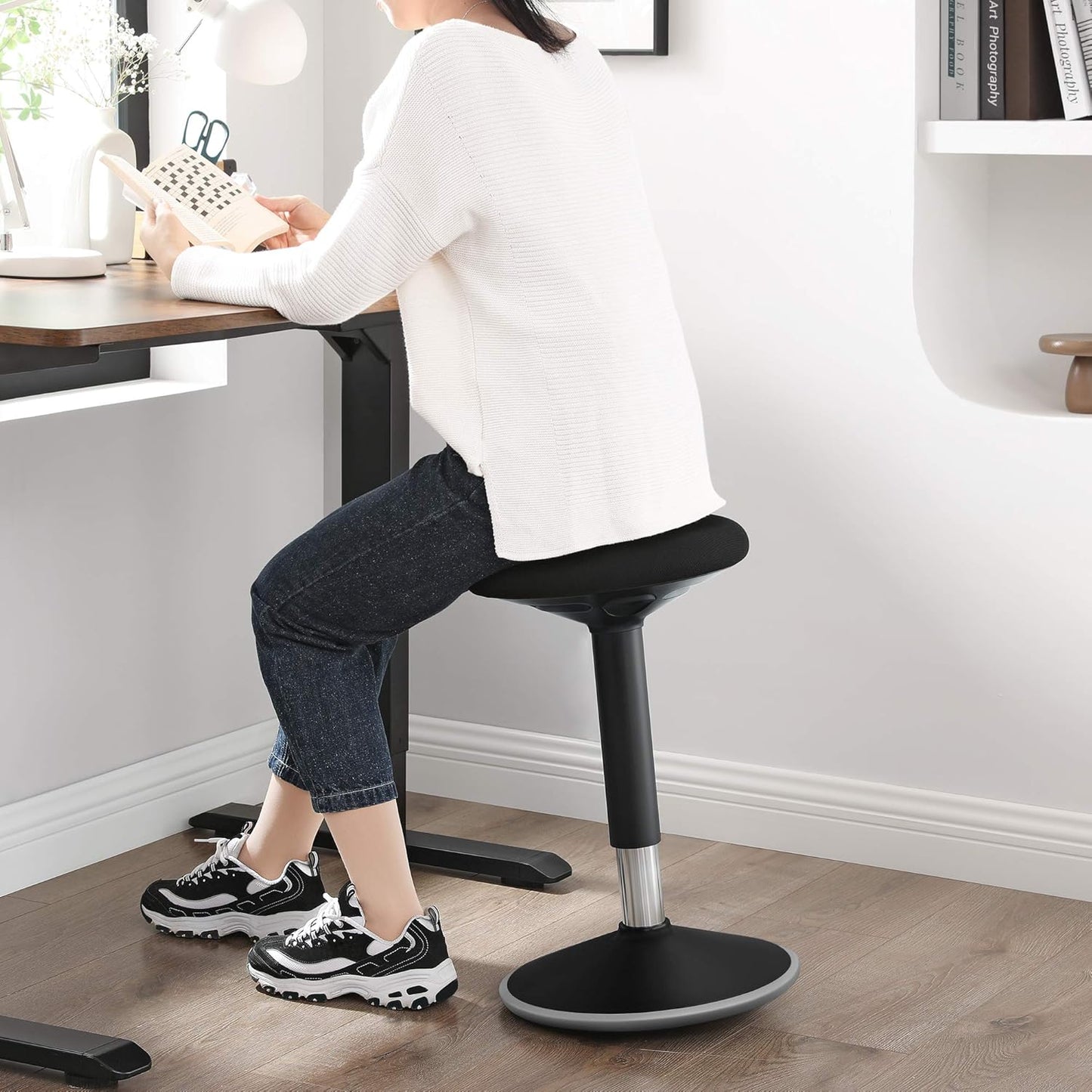 Ergonomischer Arbeitshocker, (50-65)H cm
